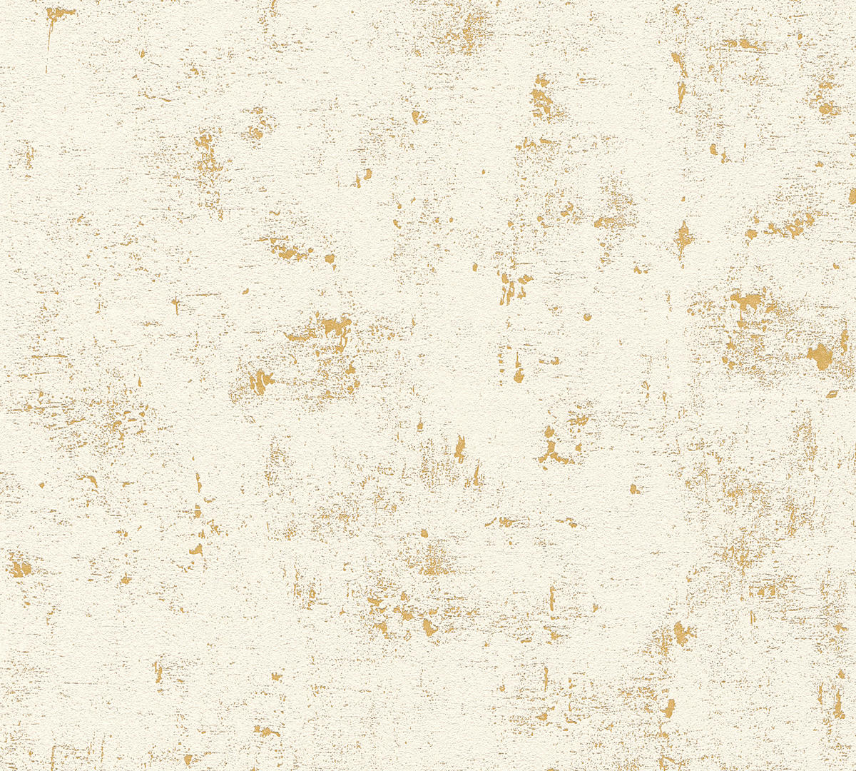 VLIESTAPETEN Blooming, Vintagetapete, weiß, gold - Goldfarben/Weiß, Papier (530/10050cm) - KUNSTLOFT