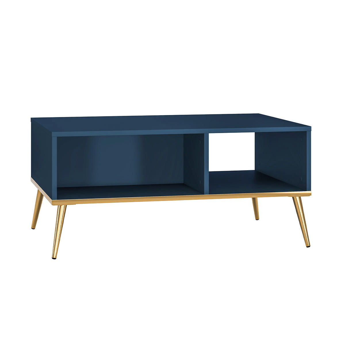KLUBSKA MIZICA Thalia Modra - modra, leseni material (60/90/42cm) - Petits-meubles