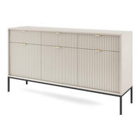 KOMMODE Kioto KSZ154 in Kaschmir - Kaschmir/Goldfarben, Holzwerkstoff/Metall (154/83/39cm) - Ravio