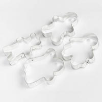 AUSSTECHFORMEN Männchen - Silberfarben, Metall (12.5/17/2.2cm)