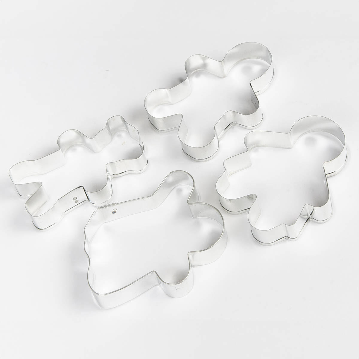 AUSSTECHFORMEN Männchen - Silberfarben, Metall (12.5/17/2.2cm)