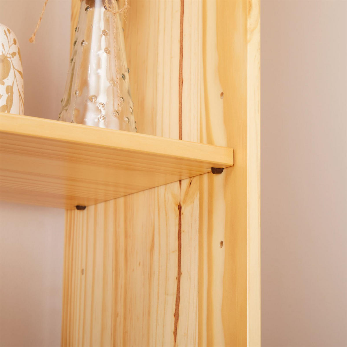 STANDREGAL STANDREGAL - Naturfarben, Holz (80/200/30cm) - IDIMEX