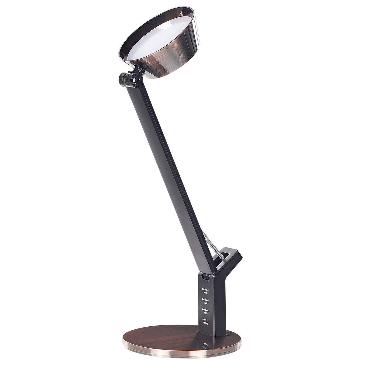 SCHREIBTISCHLAMPE Chamaeleon 17/17/40 cm - Kupferfarben, Metall (17/17/40cm) - Beliani