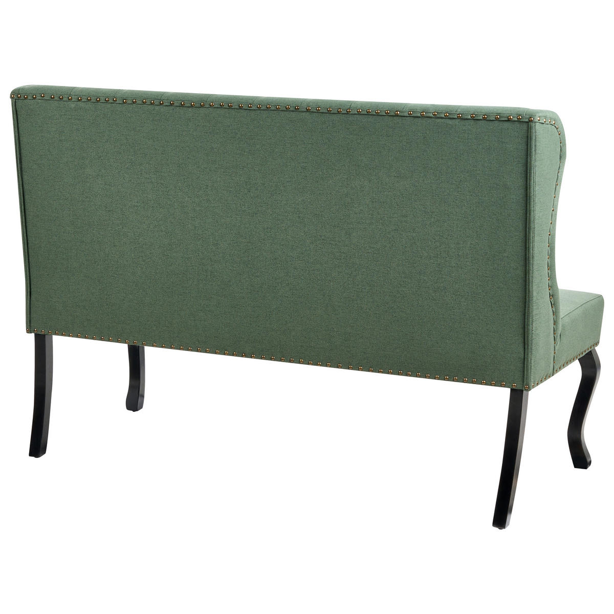 2-SITZER-KÜCHENSOFA grün Torsby - Schwarz/Grün, Textil (154/106/63cm) - Beliani