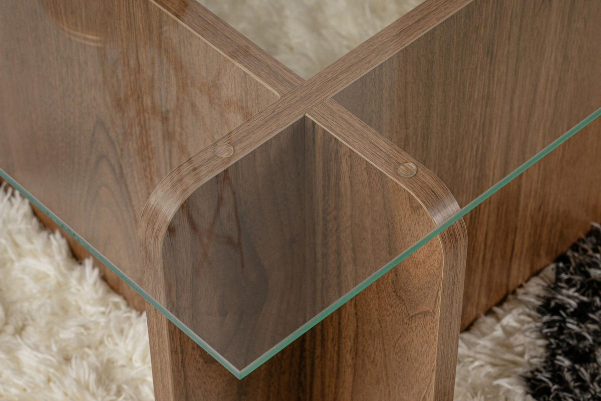 COUCHTISCH Flavio Nussbaum - Nussbaumfarben, Holzwerkstoff (65/105/30cm) - Habitat Garten