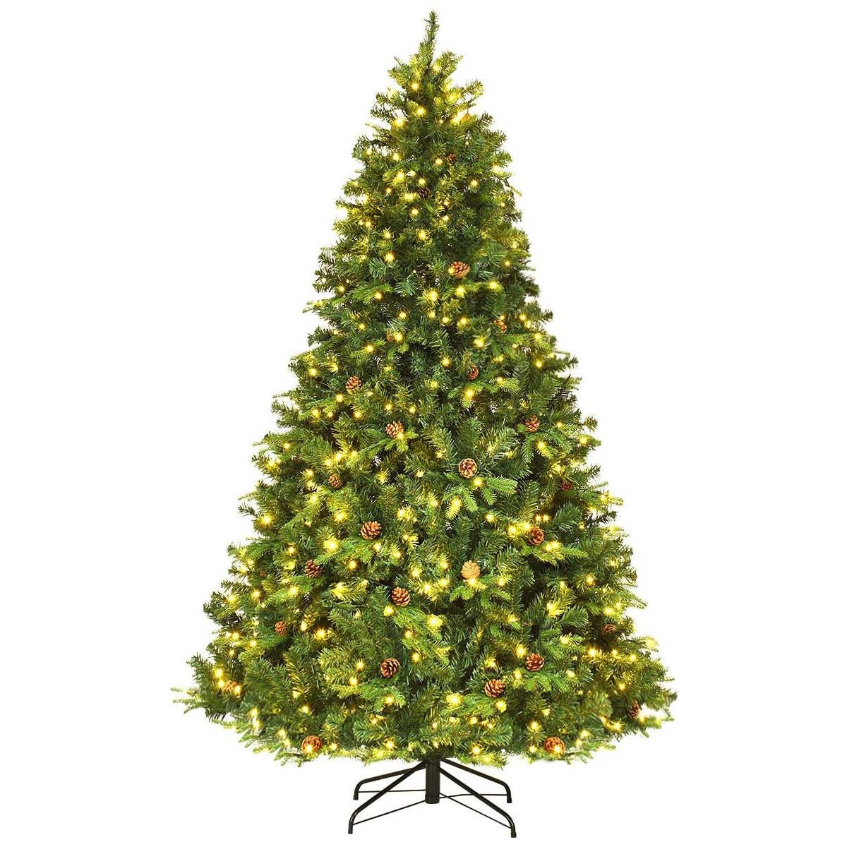 WEIHNACHTSBAUM Grün - Grün, Kunststoff (225cm) - COSTWAY
