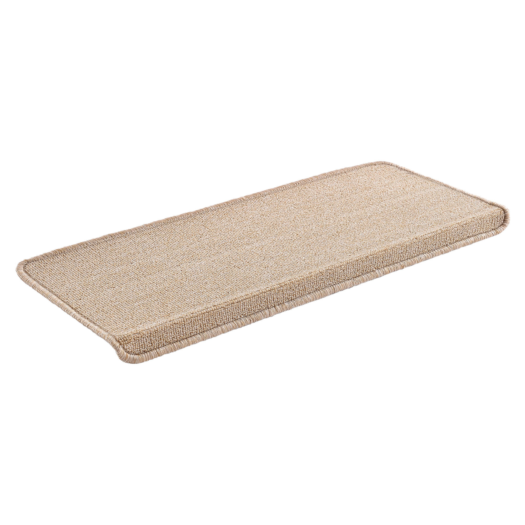 STUFENMATTEN-SET 15 TLG. - Beige, Kunststoff (24/65/0.7cm) - [en.casa]