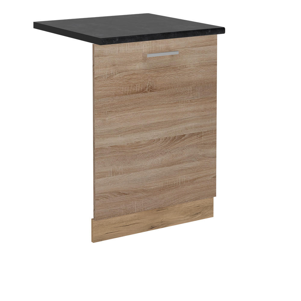 DISKMASKINENS FRONTPANEL R-Line Sonoma 60 cm , AP Antracit Sonoma ek, Ekfärgad 81.8/60/60 cm