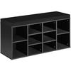 SCHUHSCHRANK Max,103,5 x 48 x 30 cm,schwarz - Schwarz, Holz (30/48/103.5cm) - tectake