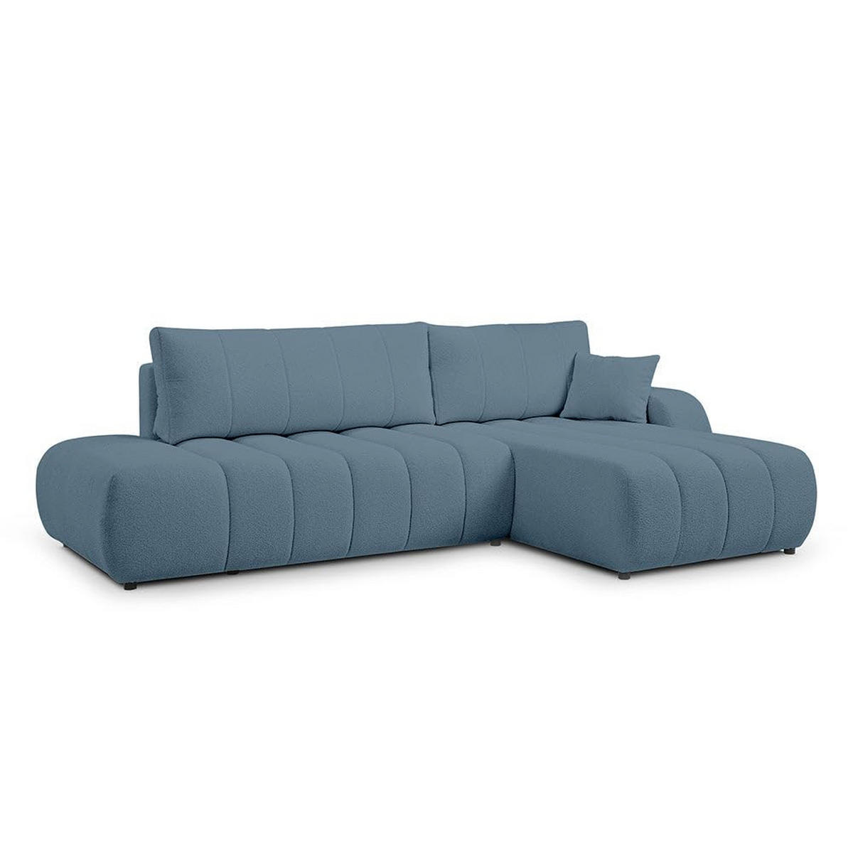 ECKSOFA BALOA Grau - Grau, Textil (276/88/176cm) - Pillovely
