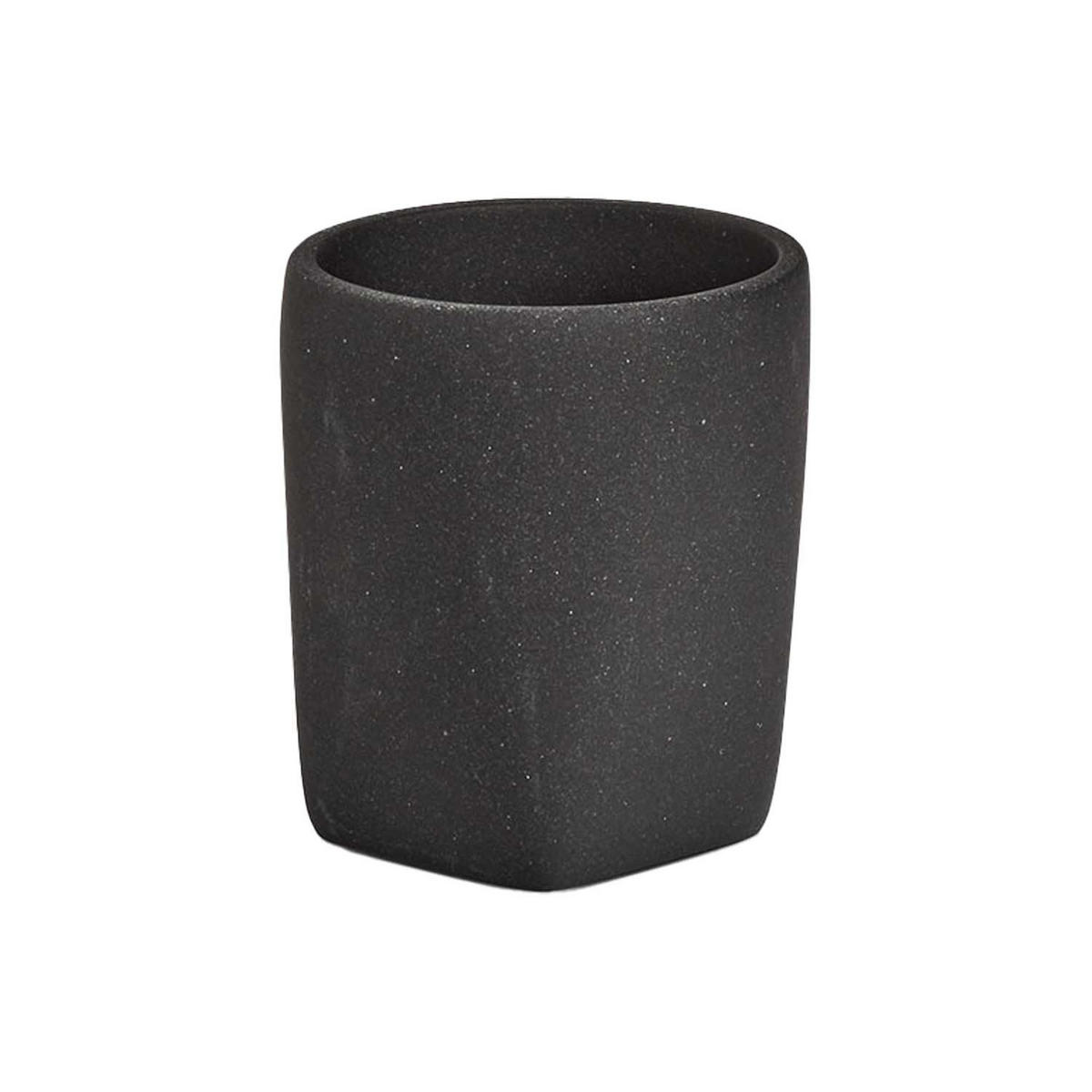 BADACCESSOIRES - Dark Stone, 4-teiliges Set - Schwarz, Stein (7.1/15.7/7.1cm) - Zeller Present