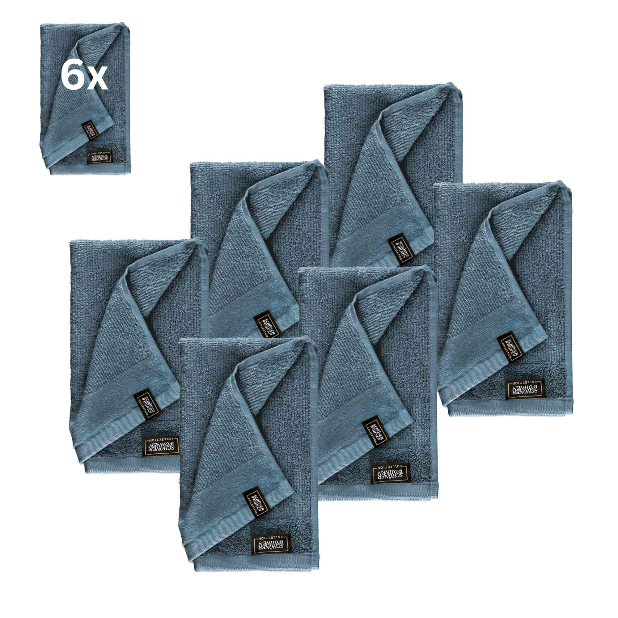 GÄSTEHANDTUCH SENSE-6 - Blau, Textil (30/50cm) - Schöner Wohnen