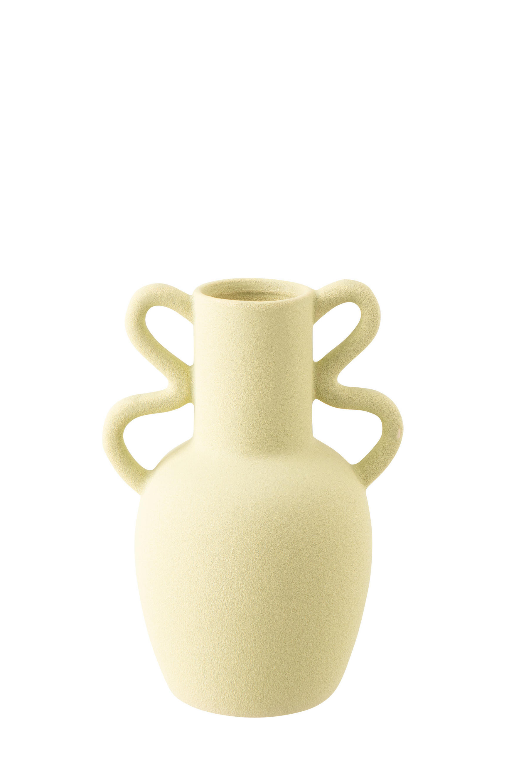 VASE GRIFFE Grün - Grün, Keramik (28.5cm) - J-Line
