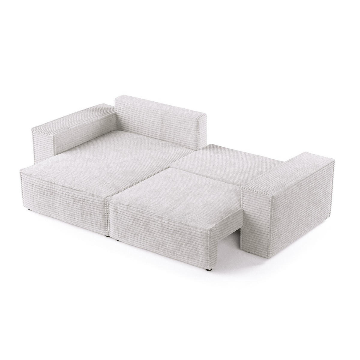 ROHOVÁ SEDAČKA SENSO, textil, Šedá - šedá/černá, dřevo/kompozitní dřevo (255/148cm) - AltaBeds