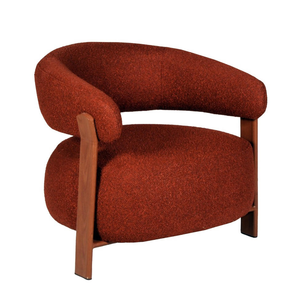 LOUNGE-SESSEL BYRON, Terrakotta - Terracotta, Textil (72/68/77cm) - Weber Industries