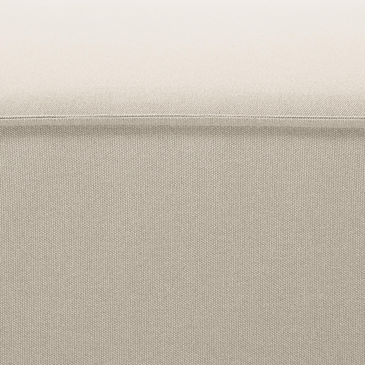 POLSTERHOCKER - Quadratisch - Schwarz/Weiß, Kunststoff/Textil (98/40/97cm) - home24