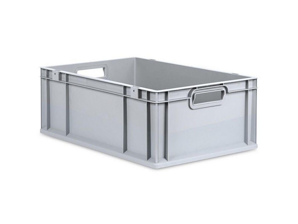 EUROBOX 5x Nextgen Economy Griffe Offen 22x40x60cm 44 Liter - Grau, Kunststoff (40/22/60cm) - PROREGAL