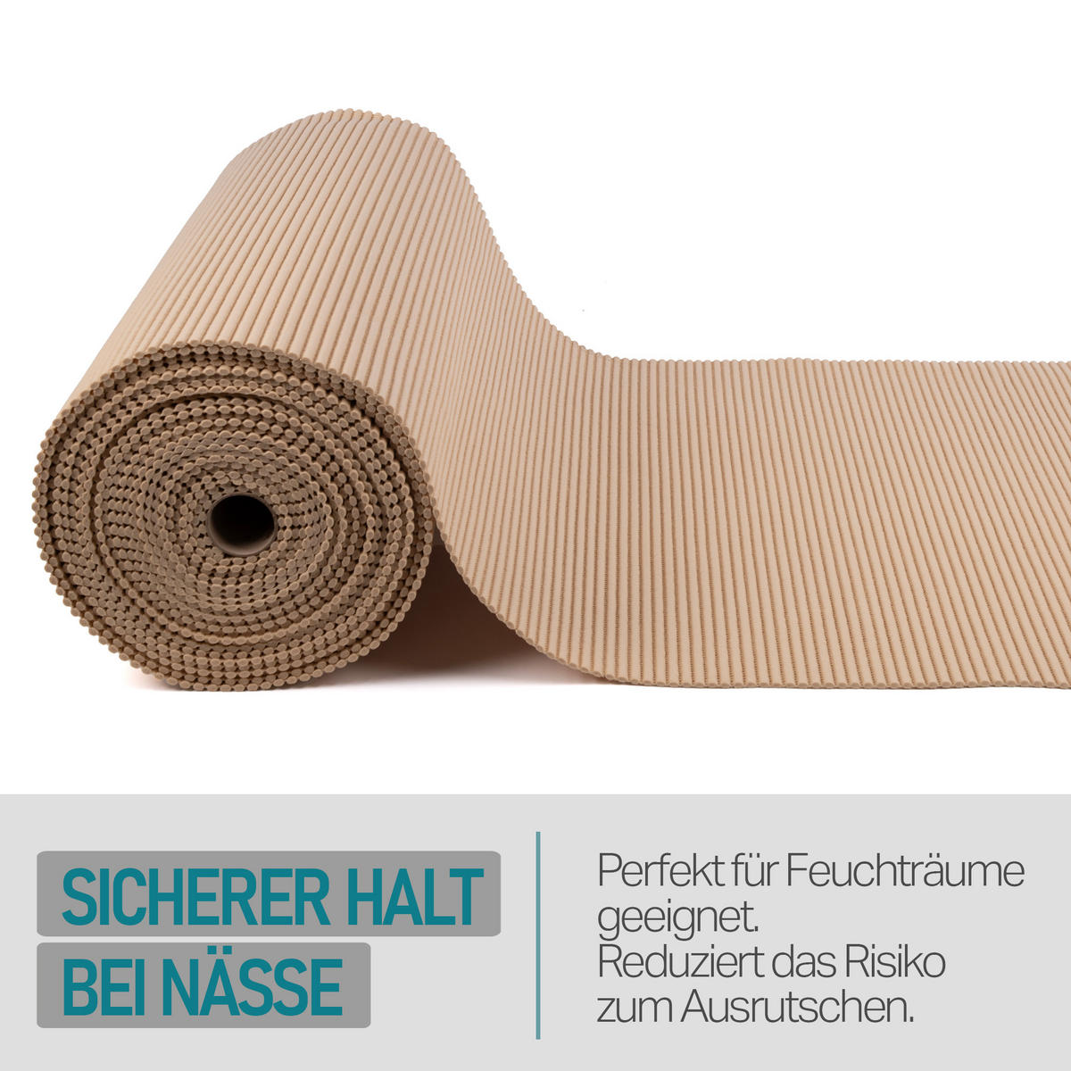 SCHUTZUNTERLAGE Weichschaum auf Rolle 0,8x15 m Sand - Beige, Kunststoff (80/1500cm) - Bestlivings
