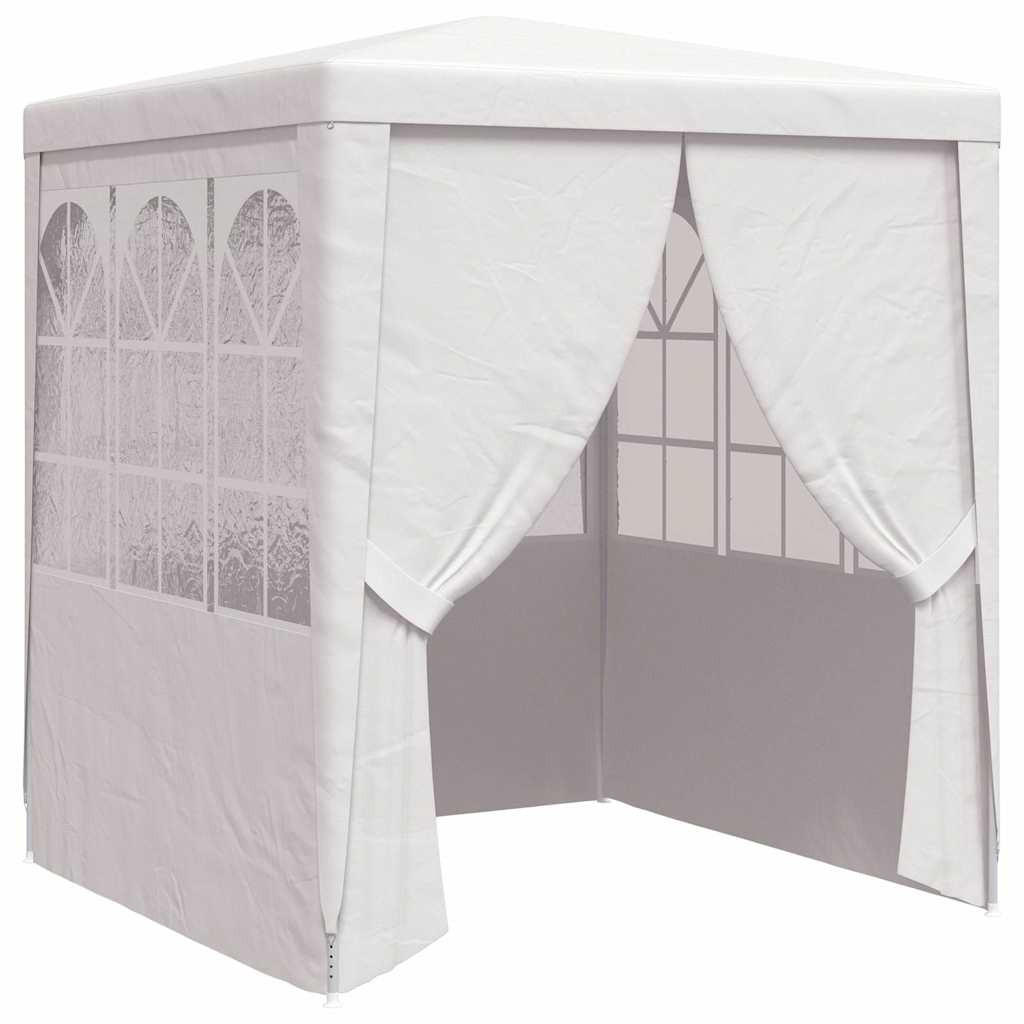 PROFI-PARTYZELT Mit Seitenwänden 2.5/2.5 M Weiss 90 G/M² - Weiß, Kunststoff (250/240/250cm) - vidaXL