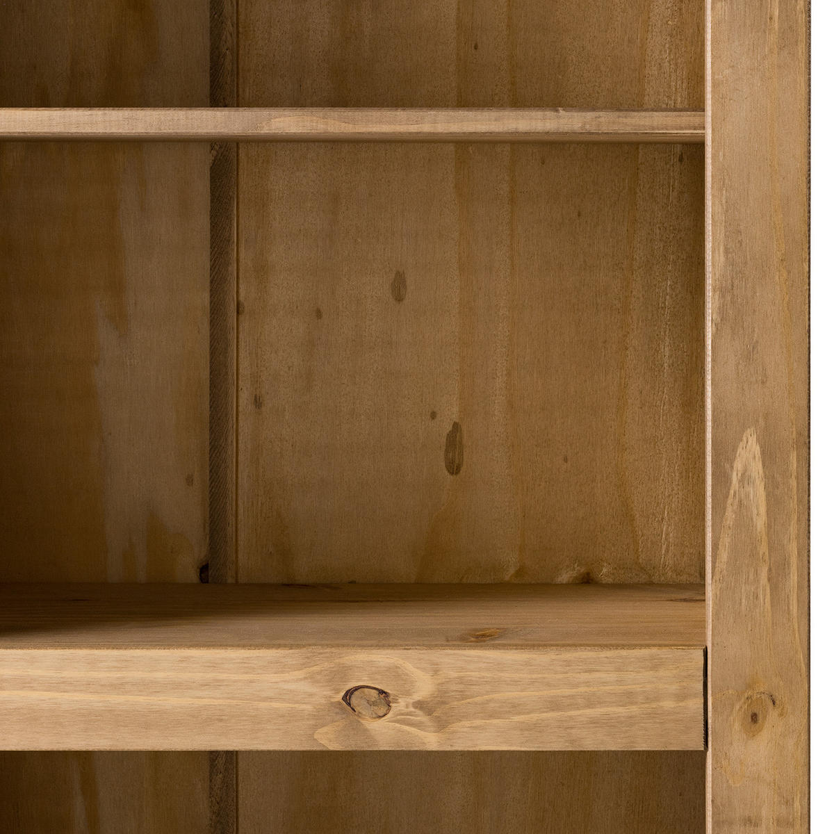 BÜCHERREGAL - Kiefer massiv - Kieferfarben, Holz (81/183/44cm) - home24