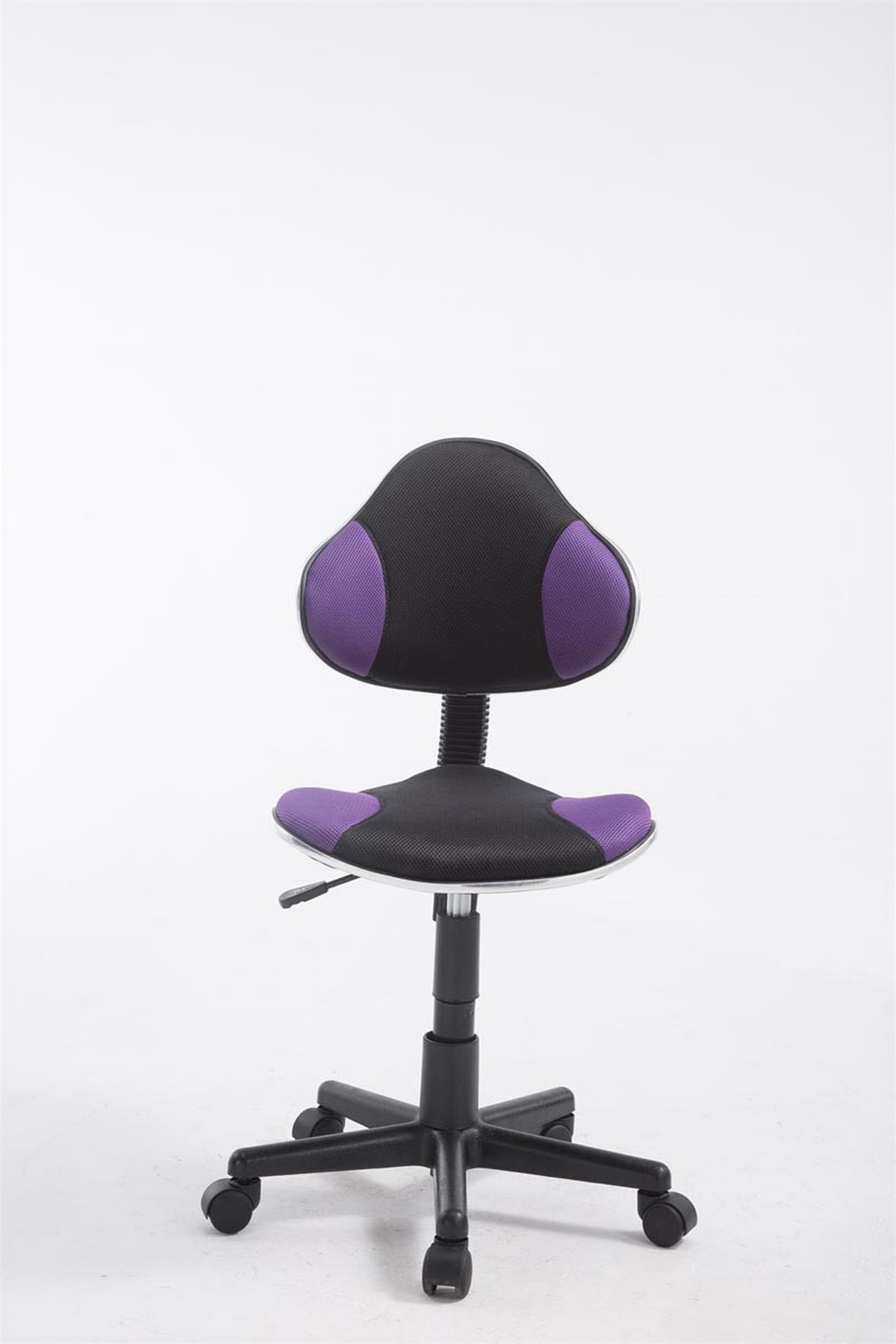 JUGENDDREHSTUHL Microfaser lila - Lila/Schwarz, Kunststoff/Textil (45/115/43cm) - CLP