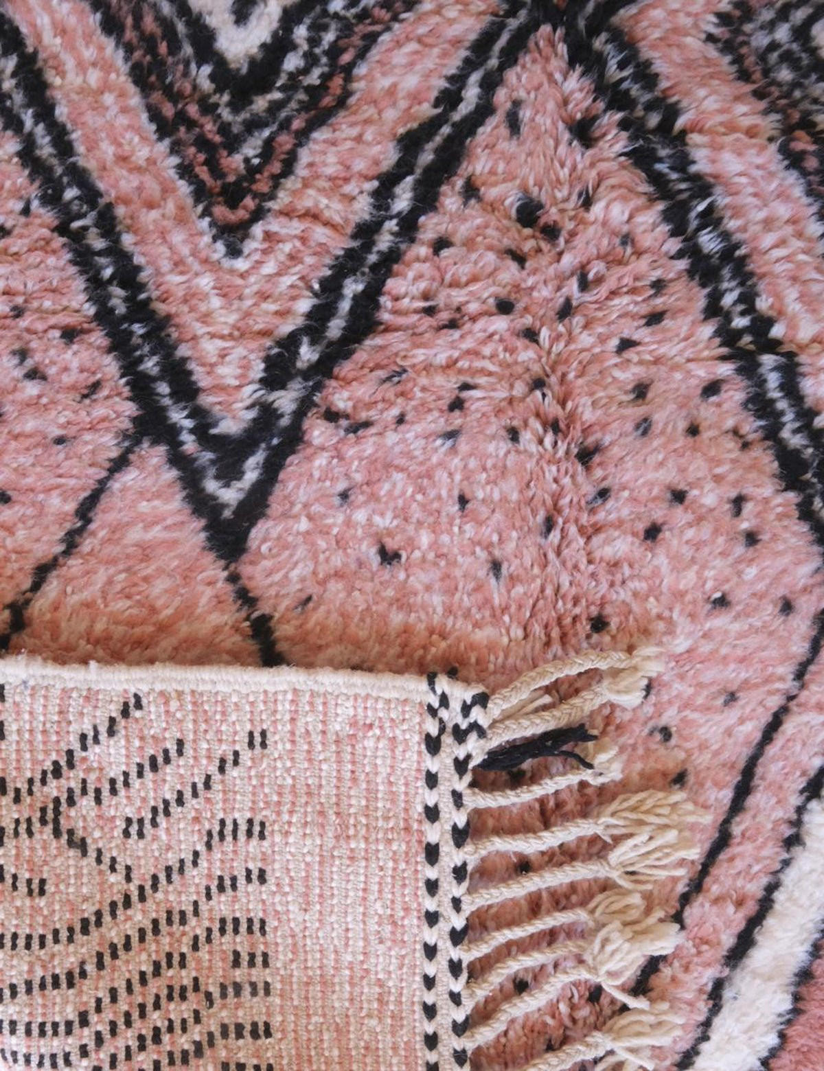 BERBERTEPPICH elegant im ethnischen Stil aus Wolle 200x 300 cm - Pink, Naturmaterialien (200/300cm) - AFK Living