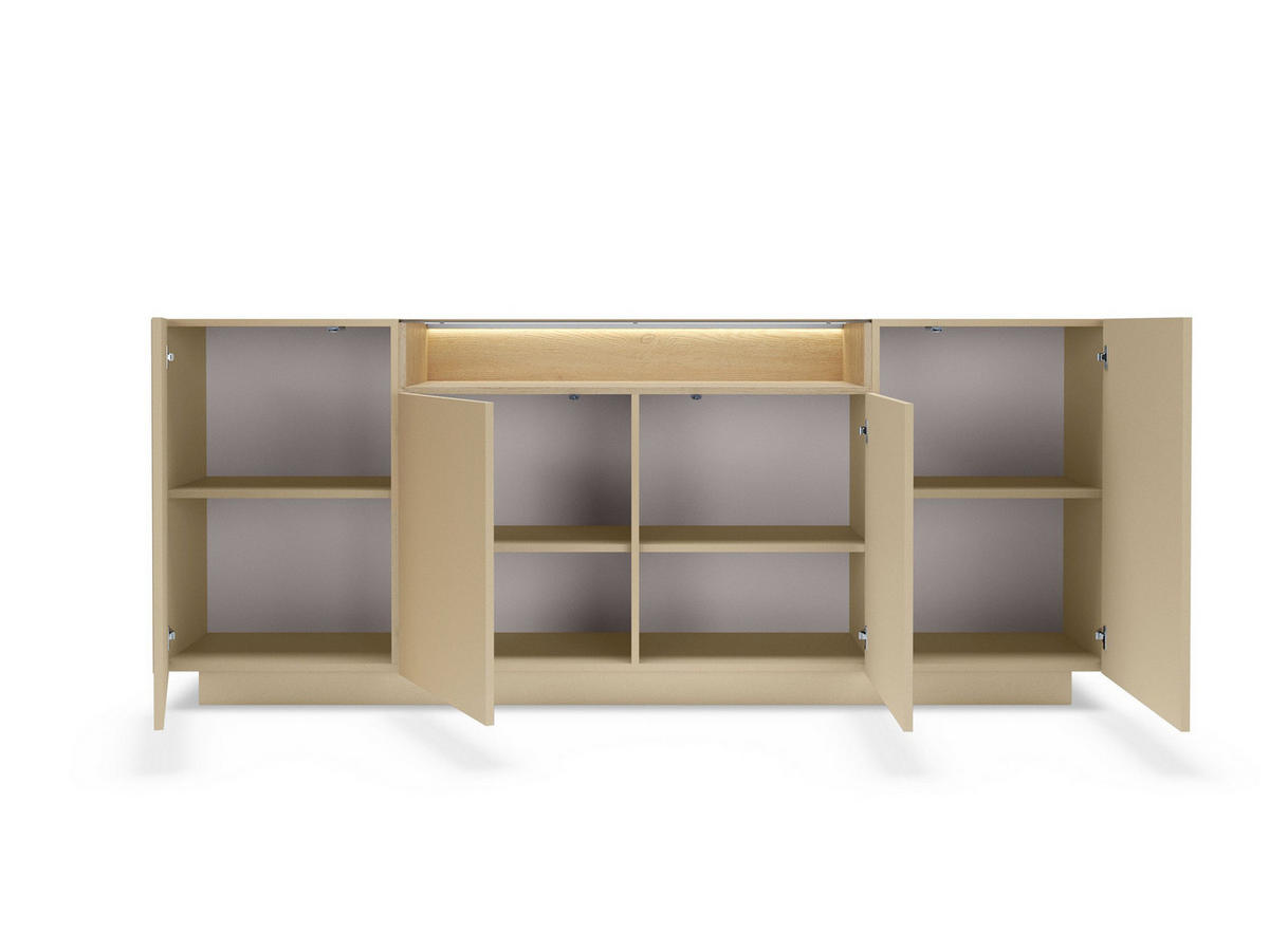 KOMMODE TULUM - Beige, Holzwerkstoff (203/83/39cm) - Compleo24