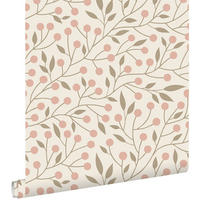 TAPETE Blumenmuster 53 cm x 10.05 m - Pink, Papier (53/1000cm) - ESTAhome