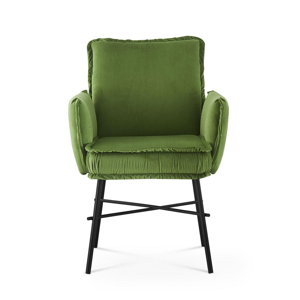 ARMLEHNSTUHL JÜRGEN Grün - Grün, Metall (63/84/63cm) - B&D Home