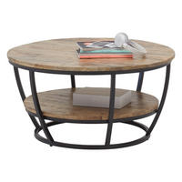 COUCHTISCH rund Massivholz Mango 86,5/86,5/44 cm - Braun, Holz (86.5/86.5/44cm) - moebel dich auf