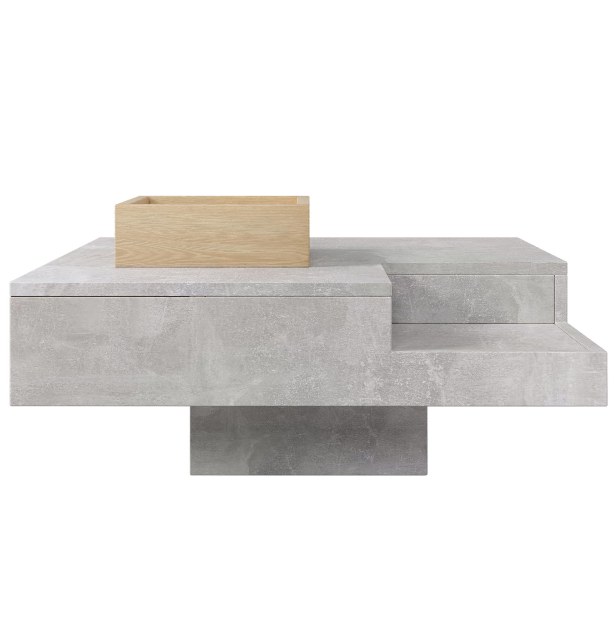 Meubliv Couchtisch Grau 72x30x72 cm
