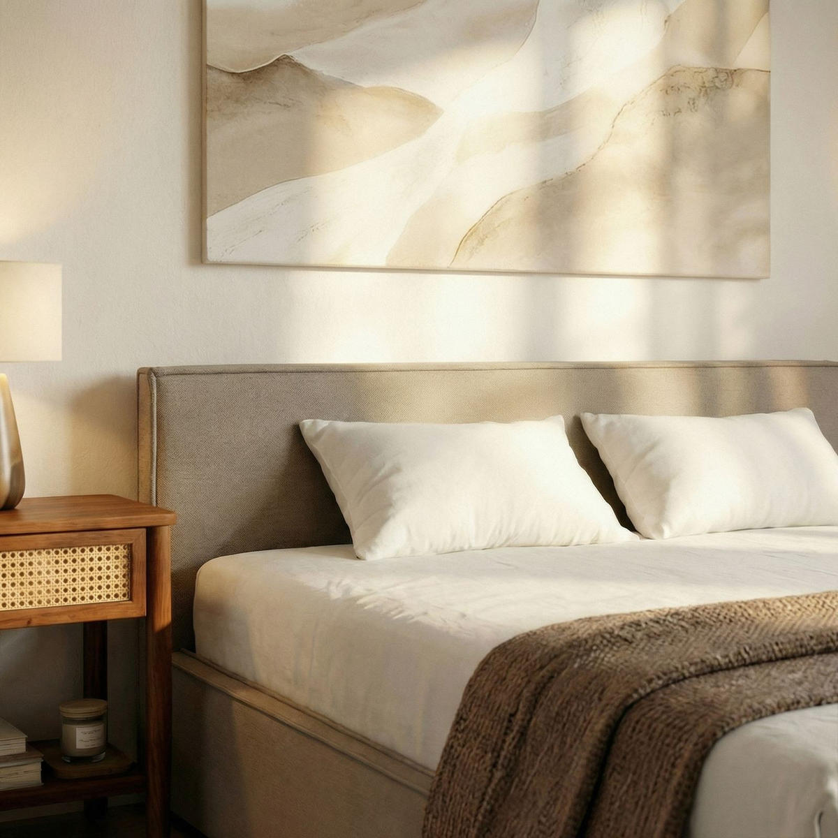 POLSTERBETT PESARO 160x200 cm greige - Greige, Textil (160/200cm) - IDIMEX