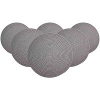 PLATZMATTEN Tavolo Hellgrau ø 35 cm 6er Set - Hellgrau, Textil (35cm) - Ritzenhoff Breker