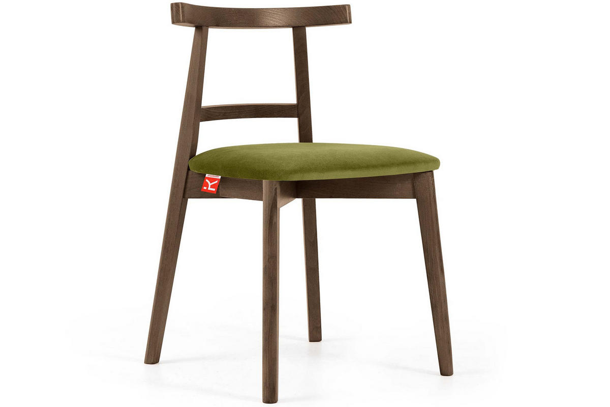 ESSTISCHSTÜHLE LILIO 2 St Vintage, Oliv / Lefkas-Eiche - Eichefarben/Olivgrün, Holz/Textil (47/76/45cm) - KONSIMO®