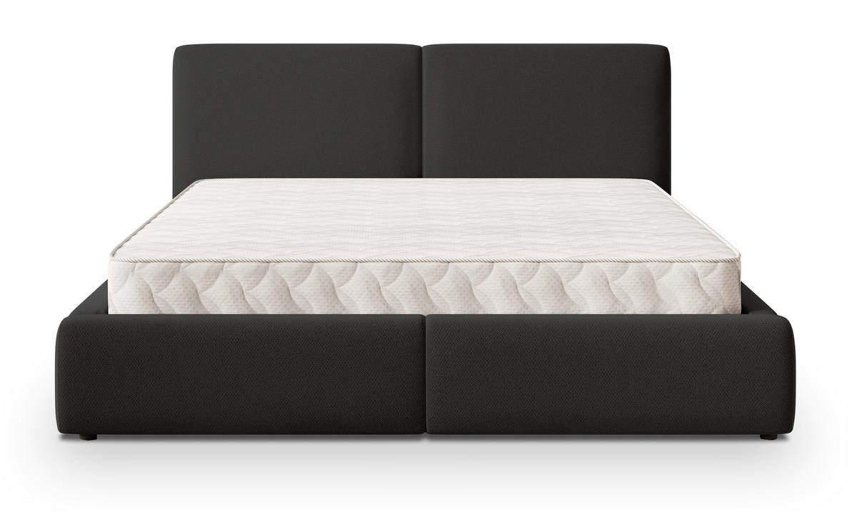 ČALOUNĚNÁ Postel FELURO 160x200 cm Černá - černá, kompozitní dřevo/textil (160/200cm) - MASSENO