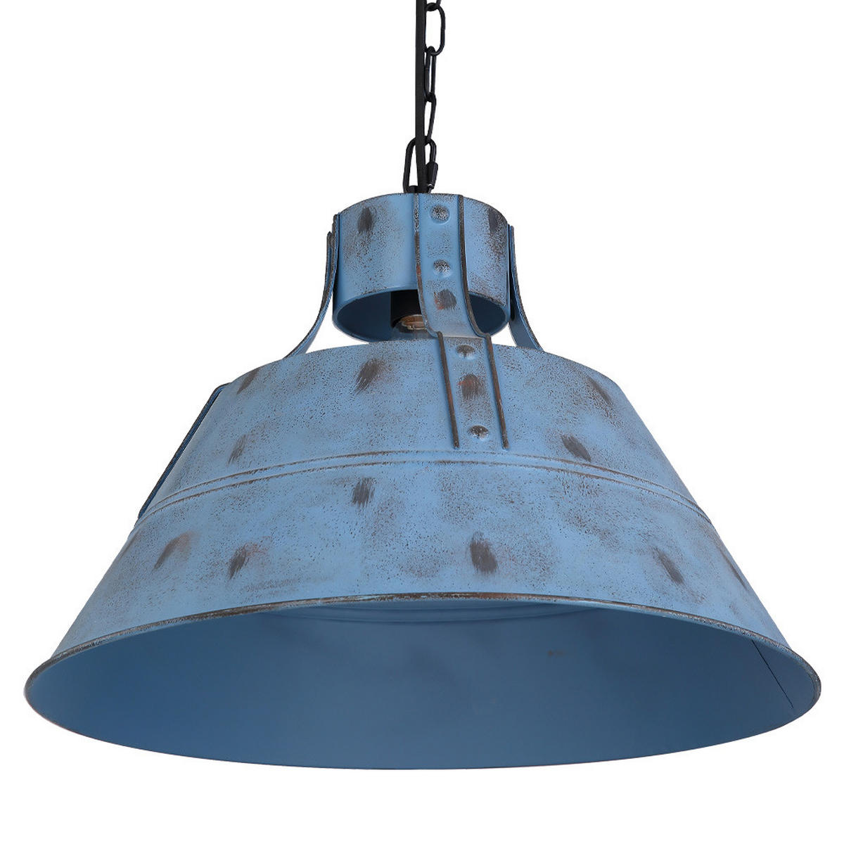 LED HÄNGELEUCHTE Blau Antik - Blau, Metall (45/45/150cm)