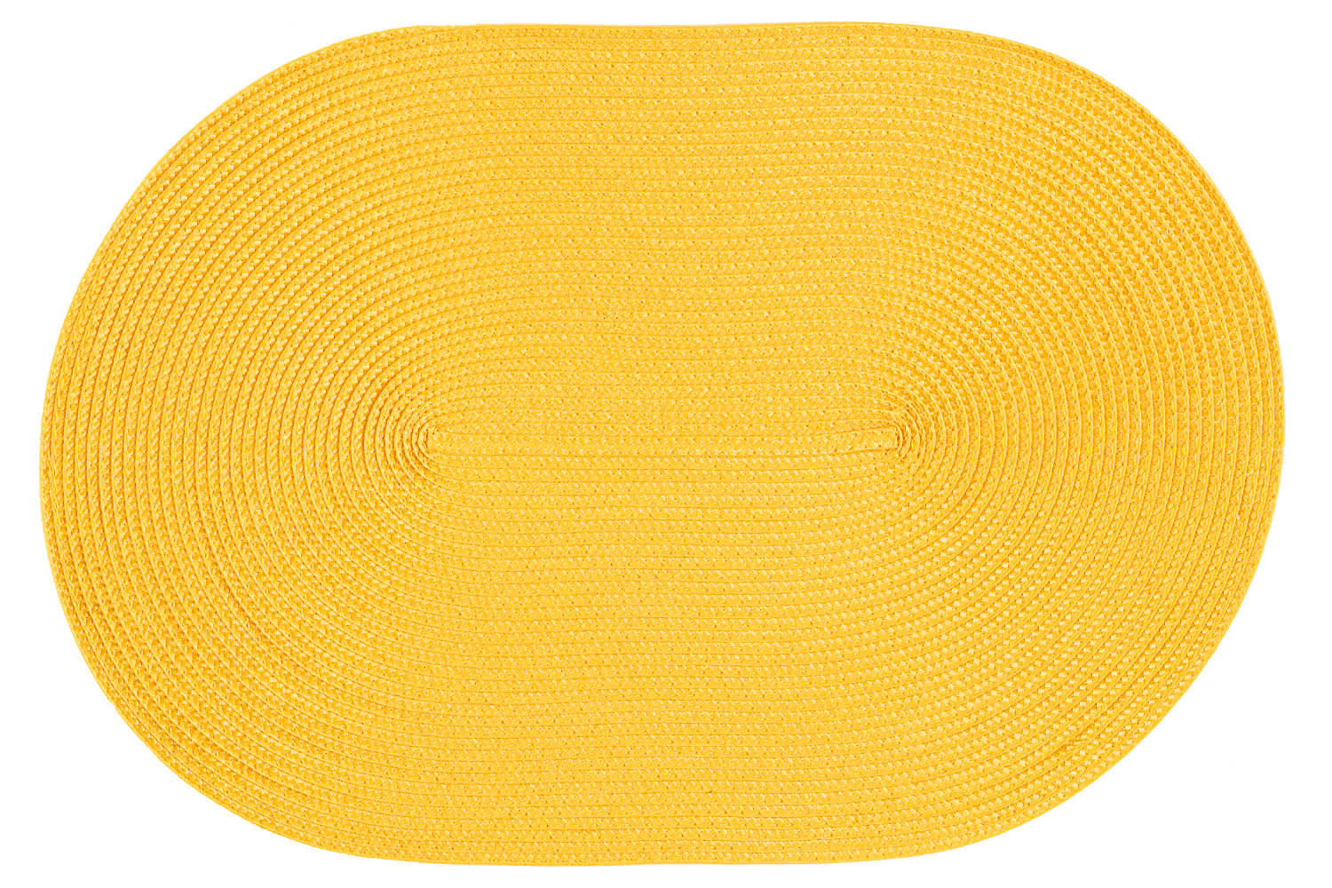 PLATZSET Polypro Gelb oval ca. 45x30 cm Platzdeckchen Tischset - Gelb, Kunststoff (30/45cm) - TiborTex