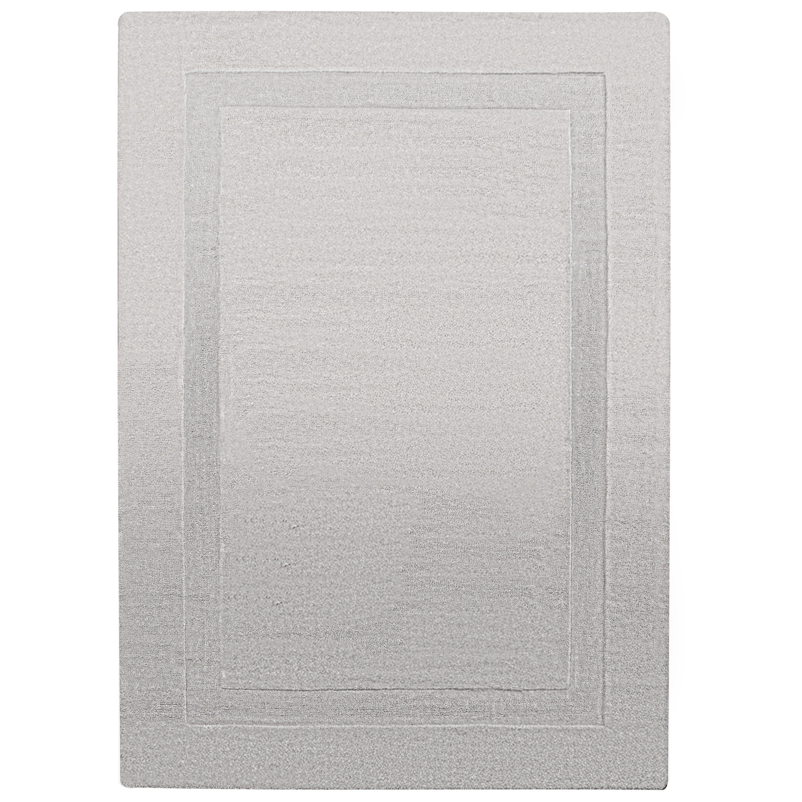 TEPPICH Grau 160/230 cm Wolle Kargil - Grau, Textil (160/230cm) - Beliani