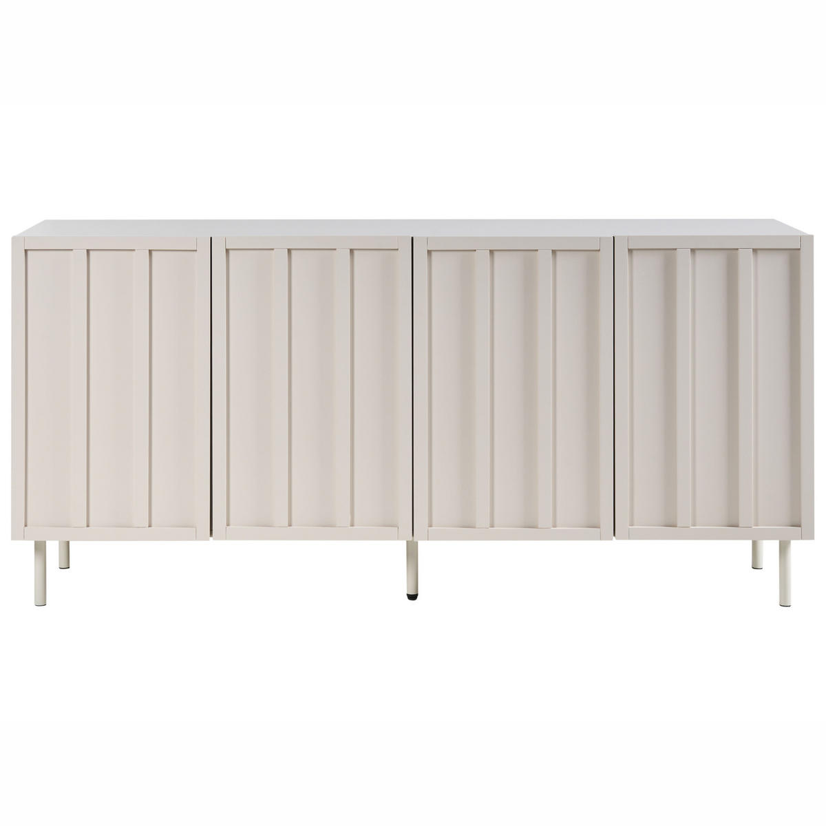 SIDEBOARD Hellbeige Clunes - Beige, Holzwerkstoff (160/75/38cm) - Beliani