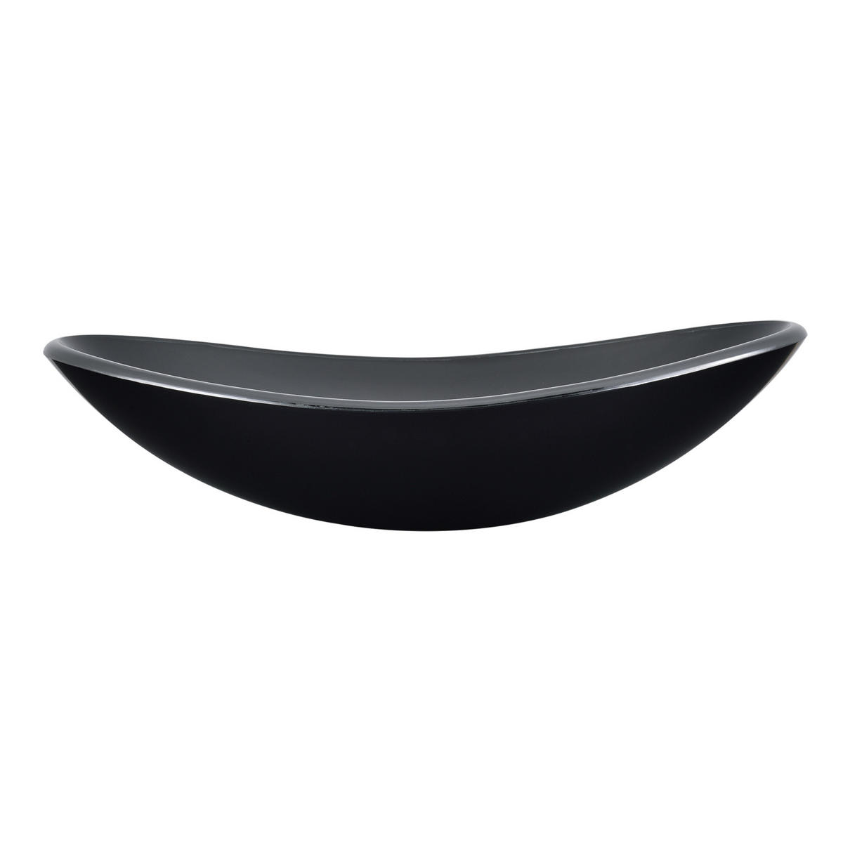 WASCHBECKEN - Schwarz, Glas (47/13/30.5cm) - [neu.haus]