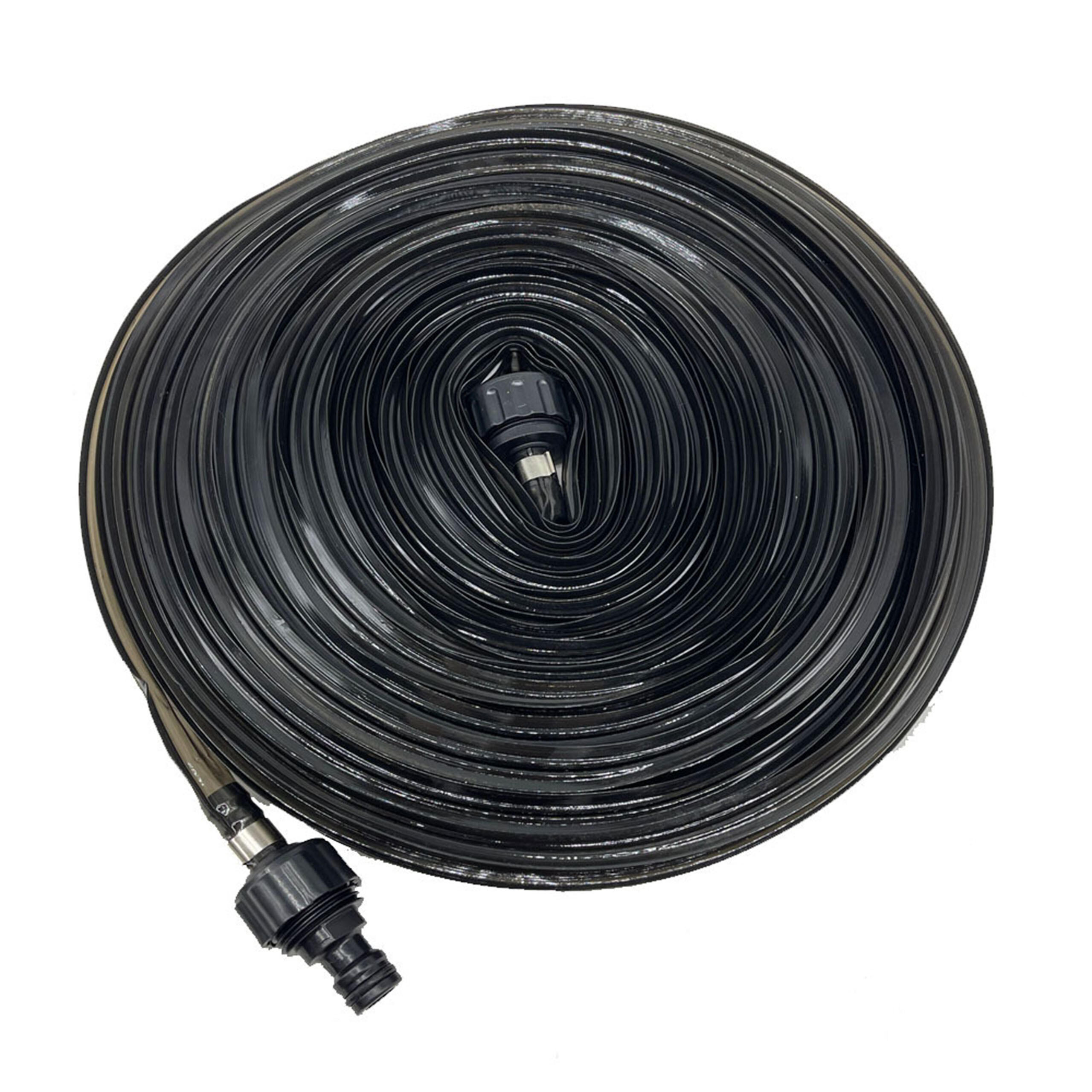 BEWÄSSERUNGSSCHLAUCH - Schwarz, Kunststoff (3.5cm) - Relaxdays
