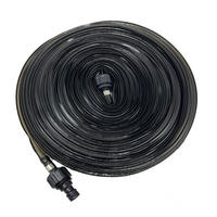 BEWÄSSERUNGSSCHLAUCH - Schwarz, Kunststoff (3.5cm) - Relaxdays