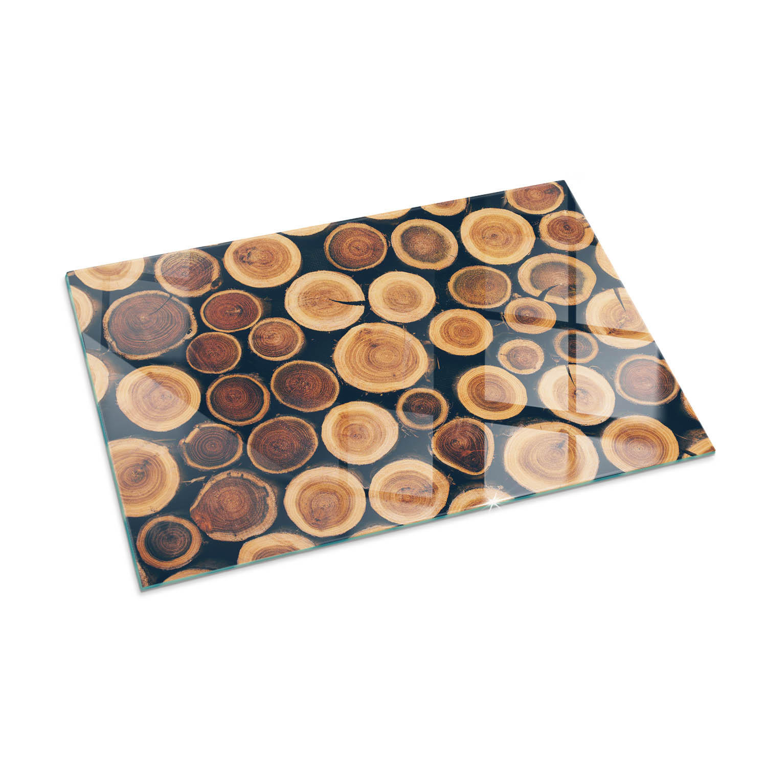 ArtPrintCave Glasplatte Braun 100x70x0.4 cm