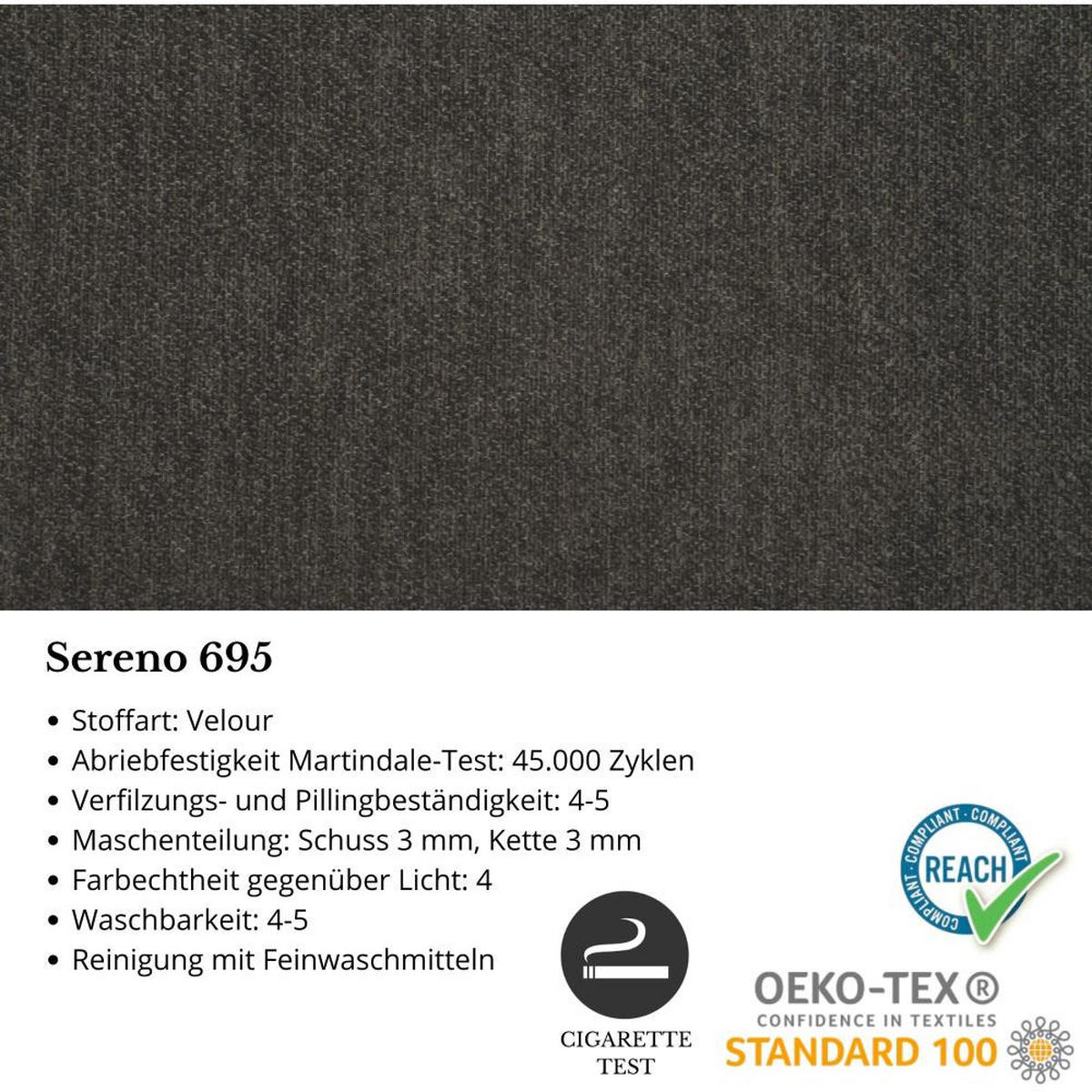 ECKSOFA Parma ohne Schlaffunktion dunkelgrau links - Dunkelgrau/Schwarz, Textil (314/224cm) - Beautysofa