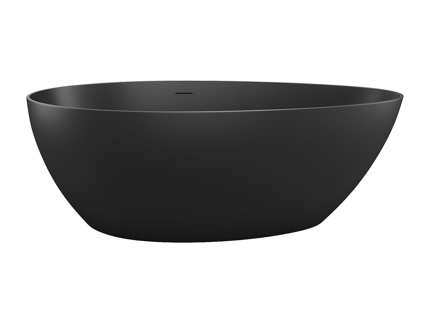 FREISTEHENDE Badewanne - 1 Person - Acryl - Schwarz - - Schwarz, Kunststoff (160/58/82cm) - Vente-Unique