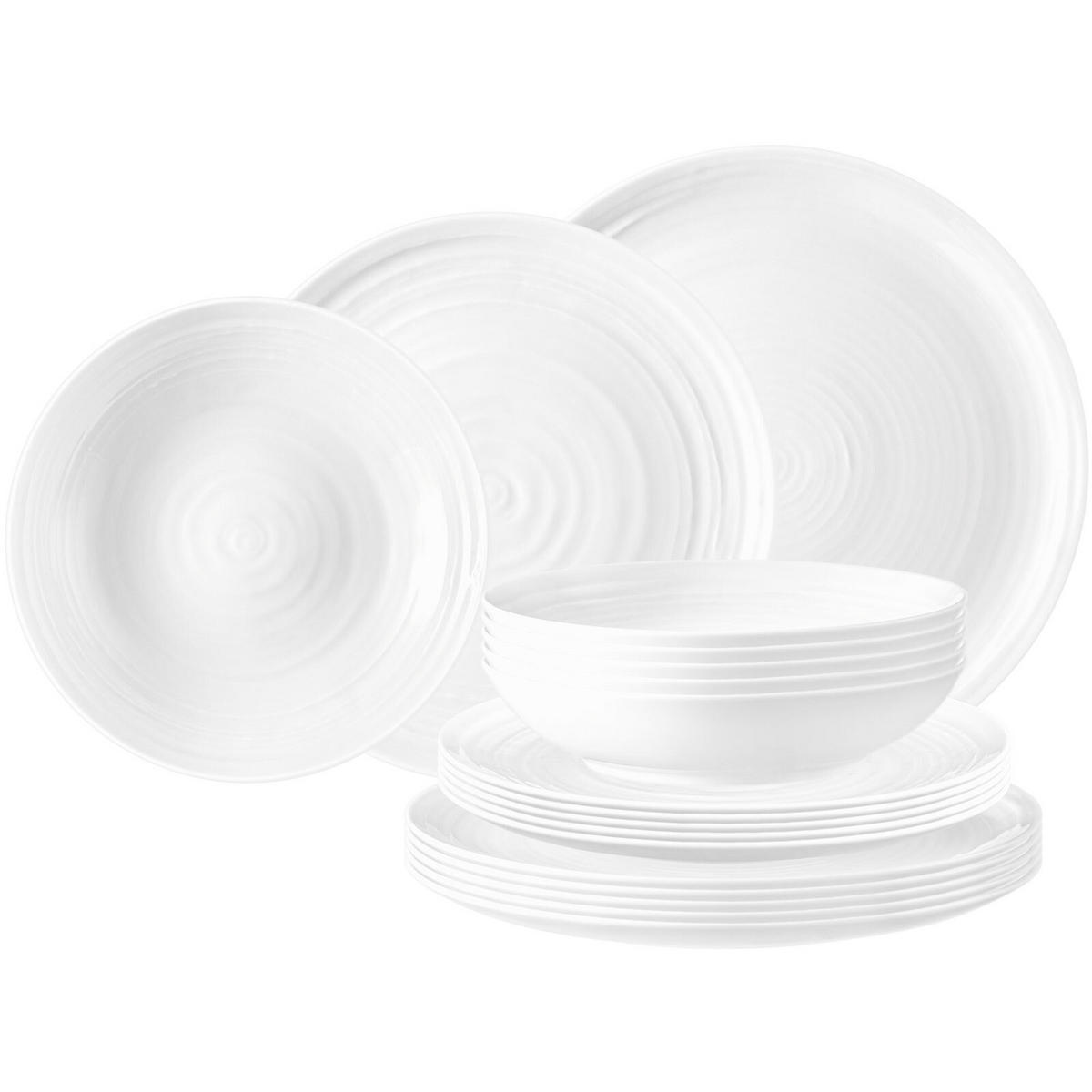 TELLER-SET Terra Weiß 18er Set - Weiß, Keramik (1/1/1cm) - Seltmann Weiden