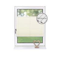 PLISSEE Thermo Basic 75 x 210cm Klemmfix ohne Bohren - Creme, Textil (75/210/210cm) - Deco-Raum