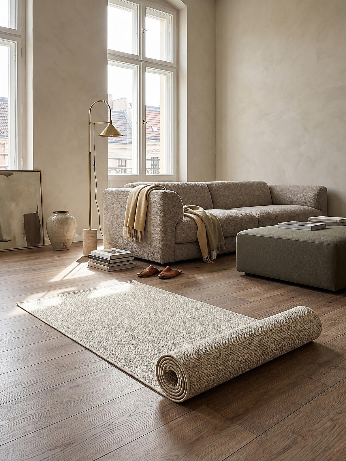 TEPPICHLÄUFER Bordüre CORDEV Polypropylen Creme 80 x 150 cm - Beige, Textil (80/150cm) - KADIMA DESIGN