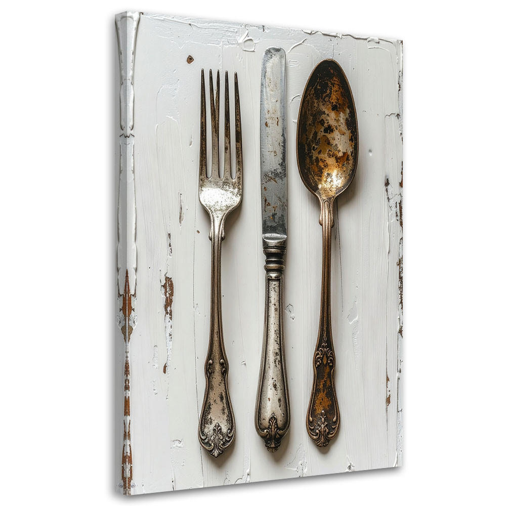 LEINWANDBILD Essen & Trinken 40x60cm - Beige, Textil (40/60cm) - Feeby