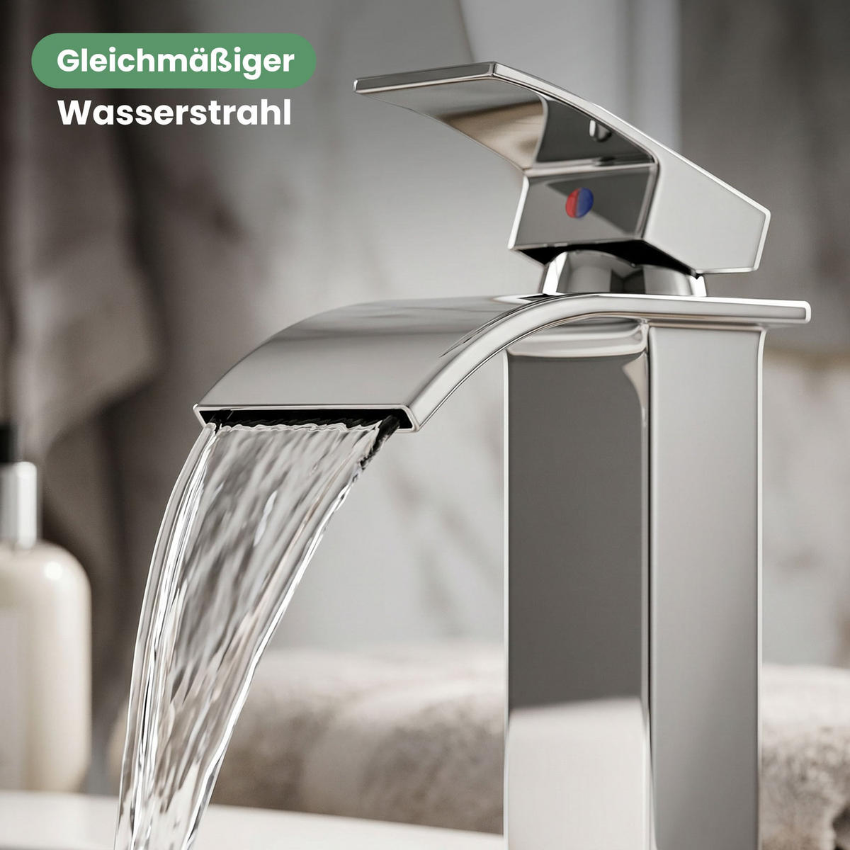 WASCHTISCHARMATUR Evio - Chrom Silber - Silberfarben, Keramik/Metall (5/30/10.5cm) - Akord
